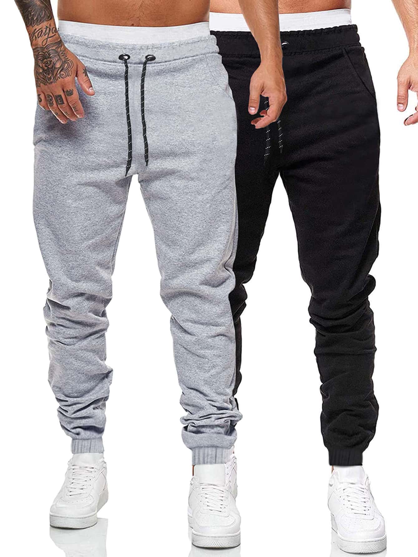 ROMWE Guys 2pcs Solid Drawstring Sweatpants - Premium Men Sweatpants from ZOETOP BUSINESS CO., LIMITED - Just $59.49! Shop now at Nick's Bay Company