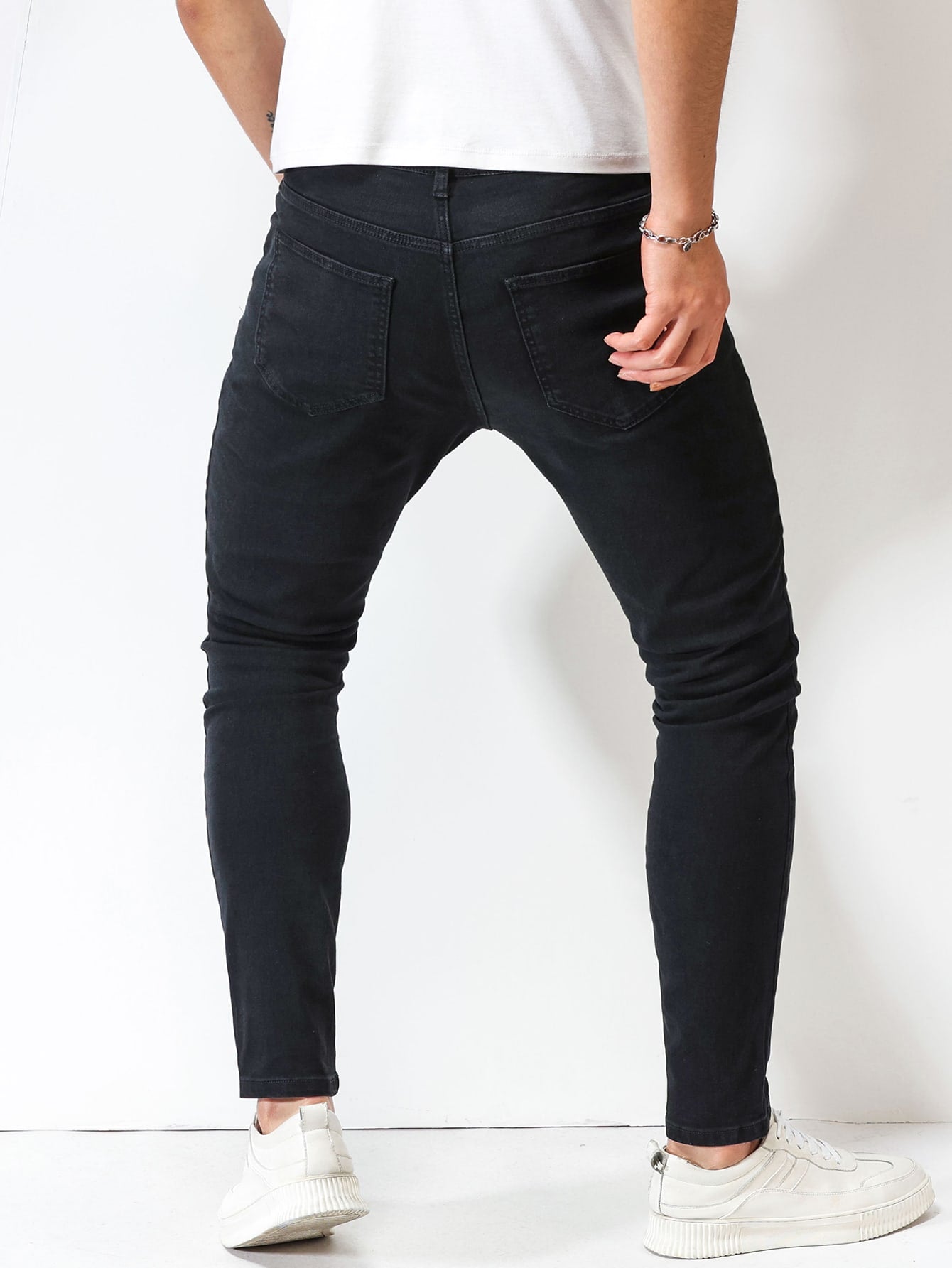 Men Solid Ripped Jeans - Premium Men Jeans from ZOETOP BUSINESS CO., LIMITED - Just $58.49! Shop now at Nick's Bay Company