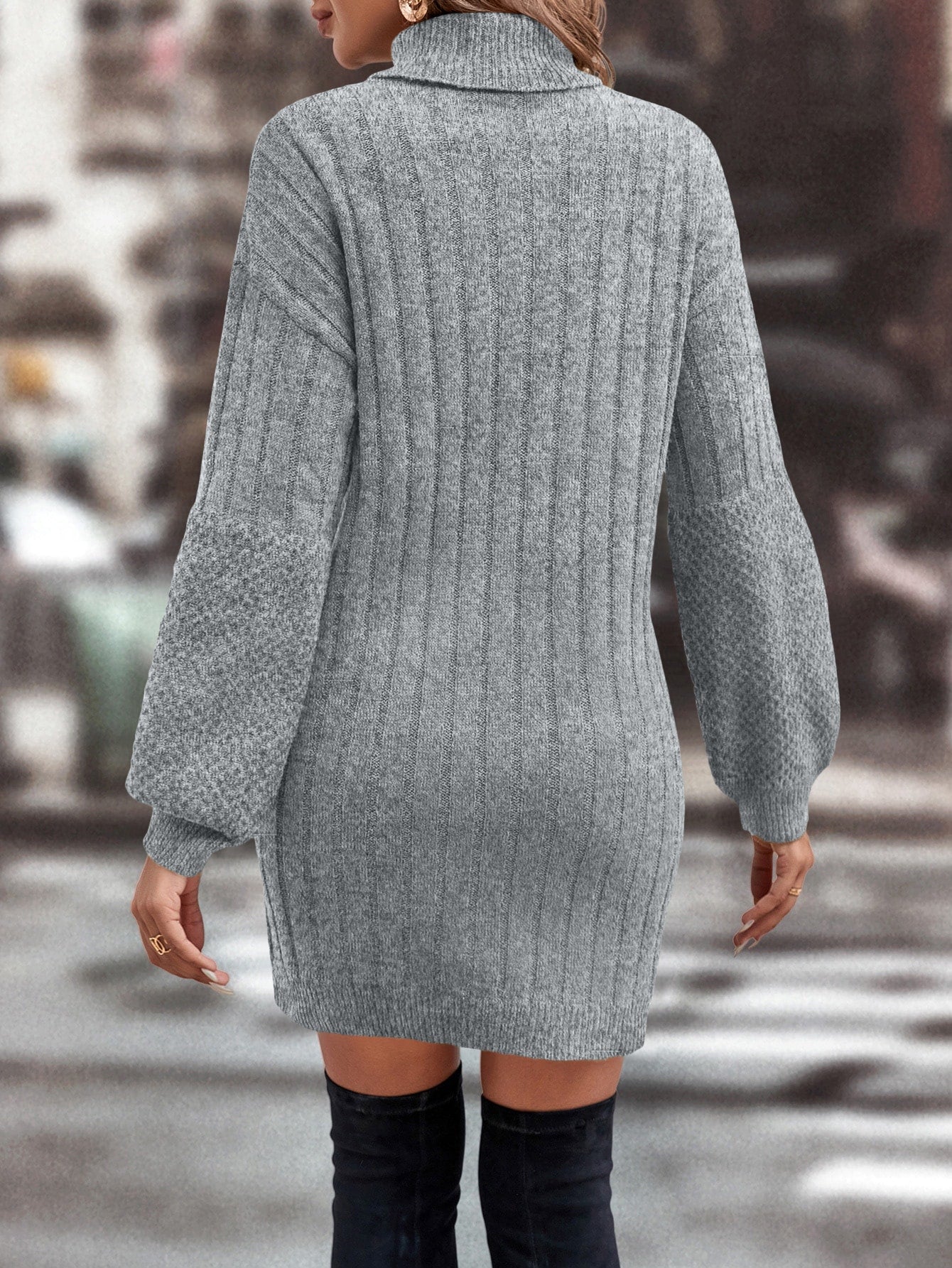 Women's Turtleneck Sweater Dress
