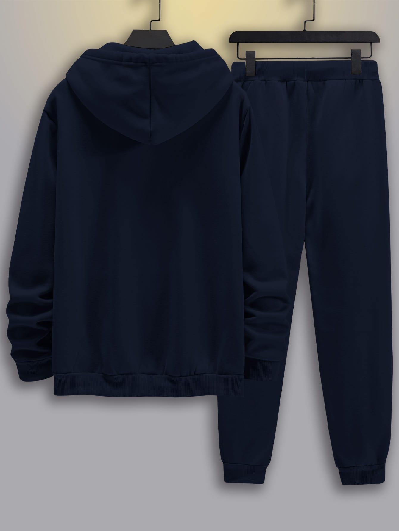 Men Letter Graphic Kangaroo Pocket Drawstring Hoodie & Sweatpants - Premium Men Two-piece Outfits from ZOETOP BUSINESS CO., LIMITED - Just $64.49! Shop now at Nick's Bay Company