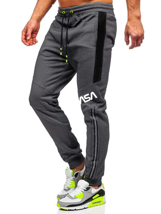 Men Letter Graphic Drawstring Sweatpants - Premium Men Sweatpants from ZOETOP BUSINESS CO., LIMITED - Just $46.99! Shop now at Nick's Bay Company