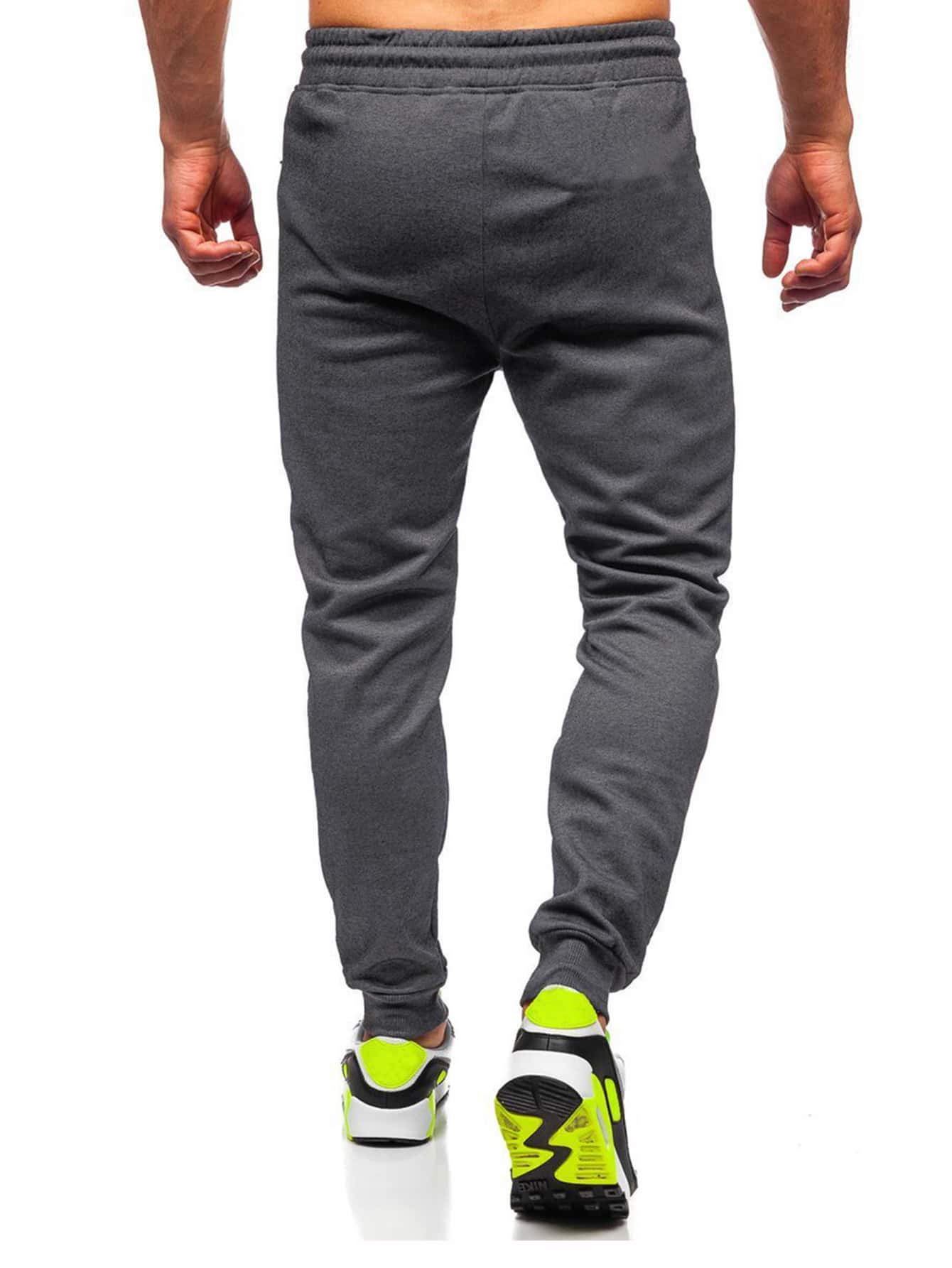 Men Letter Graphic Drawstring Sweatpants - Premium Men Sweatpants from ZOETOP BUSINESS CO., LIMITED - Just $46.99! Shop now at Nick's Bay Company