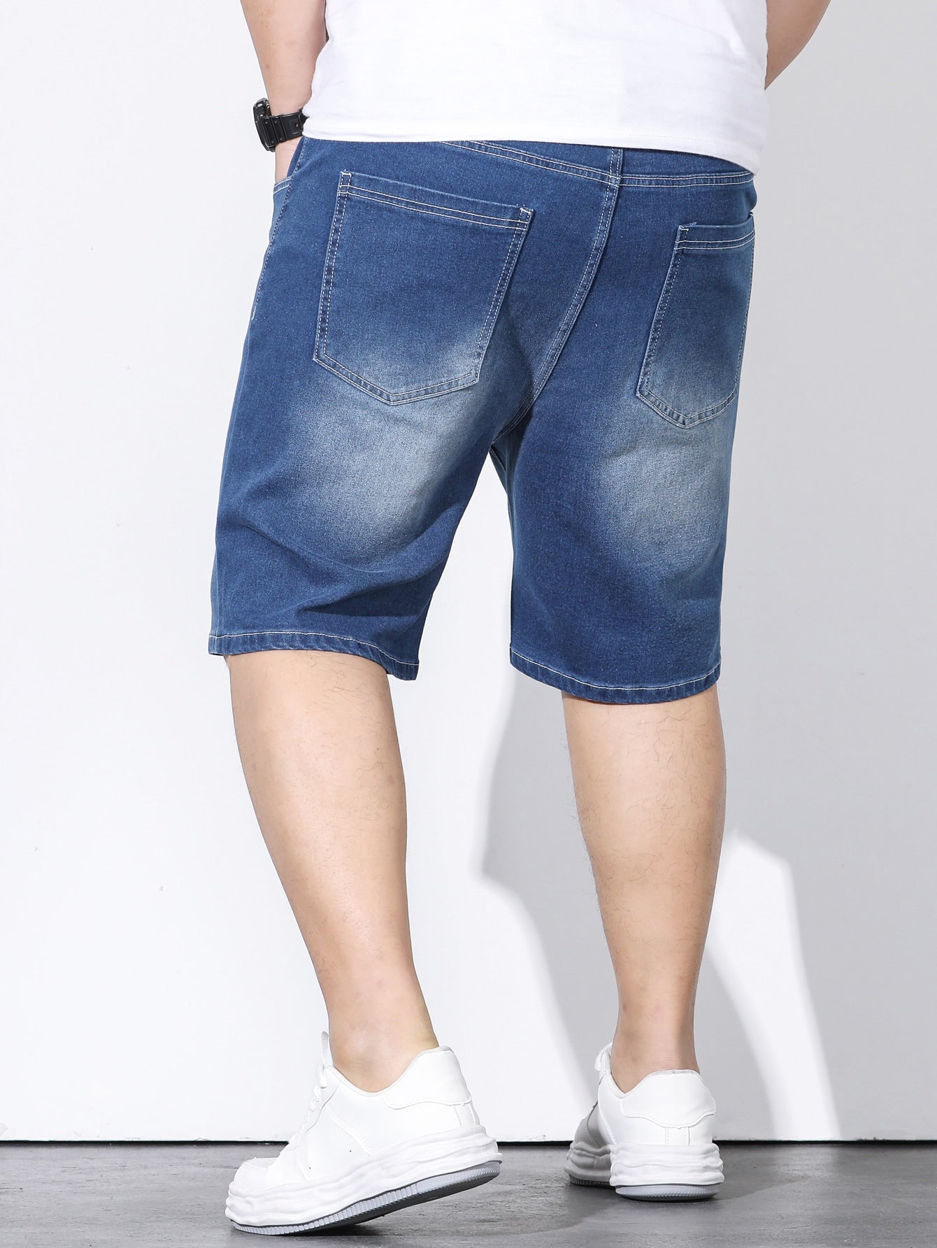 Extended Sizes Men Slant Pocket Denim Shorts - Premium Men Denim Shorts from ZOETOP BUSINESS CO., LIMITED - Just $53.49! Shop now at Nick's Bay Company