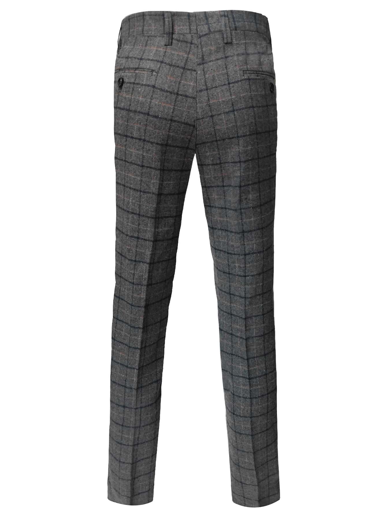 Men Plaid Blazer & Waistcoat & Suit Pants - Premium Men Suits from ZOETOP BUSINESS CO., LIMITED - Just $197.99! Shop now at Nick's Bay Company
