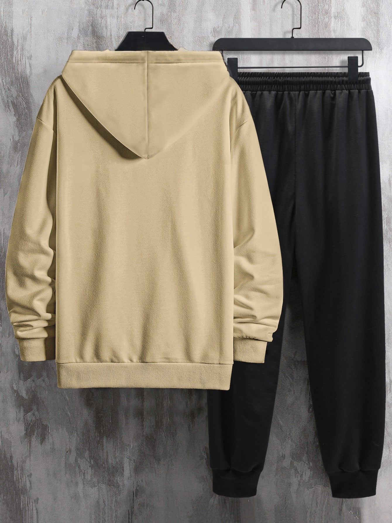 Men Letter Graphic Drawstring Hoodie & Sweatpants - Premium Men Two-piece Outfits from ZOETOP BUSINESS CO., LIMITED - Just $62.00! Shop now at Nick's Bay Company