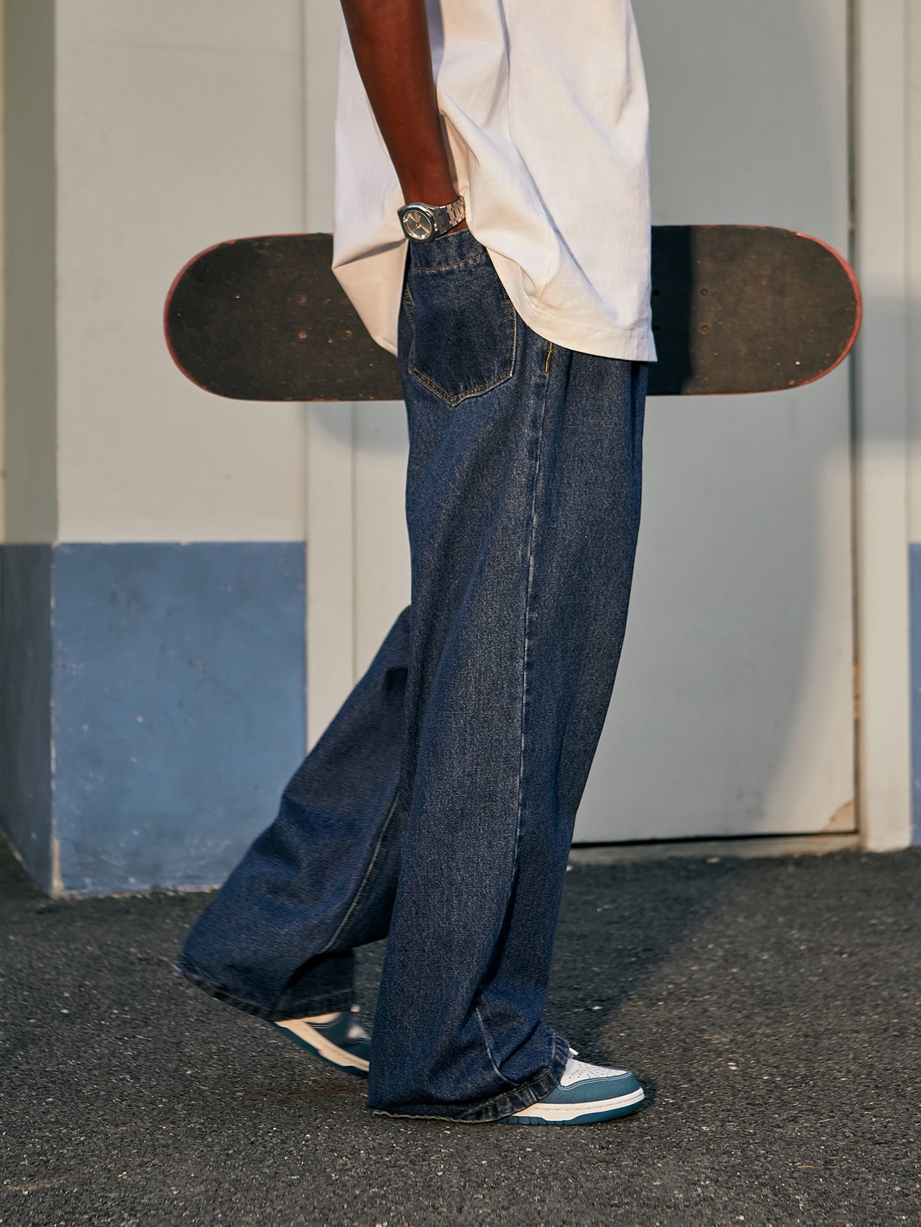 Men Slant Pocket Wide Leg Jeans - Premium Men Jeans from ZOETOP BUSINESS CO., LIMITED - Just $64.99! Shop now at Nick's Bay Company