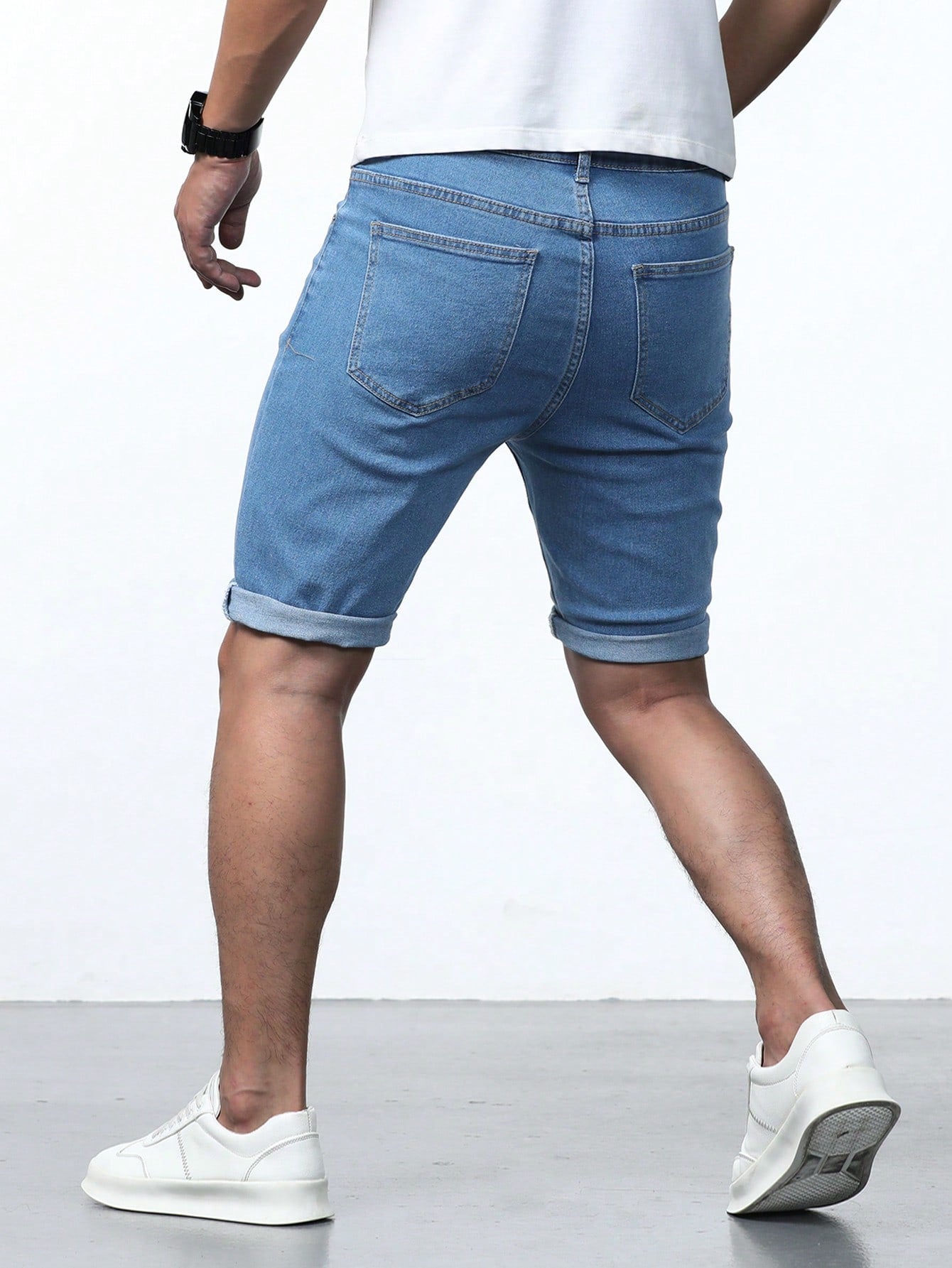 Men Slant Pocket Bermuda Denim Shorts - Premium Men Denim Shorts from ZOETOP BUSINESS CO., LIMITED - Just $44.99! Shop now at Nick's Bay Company