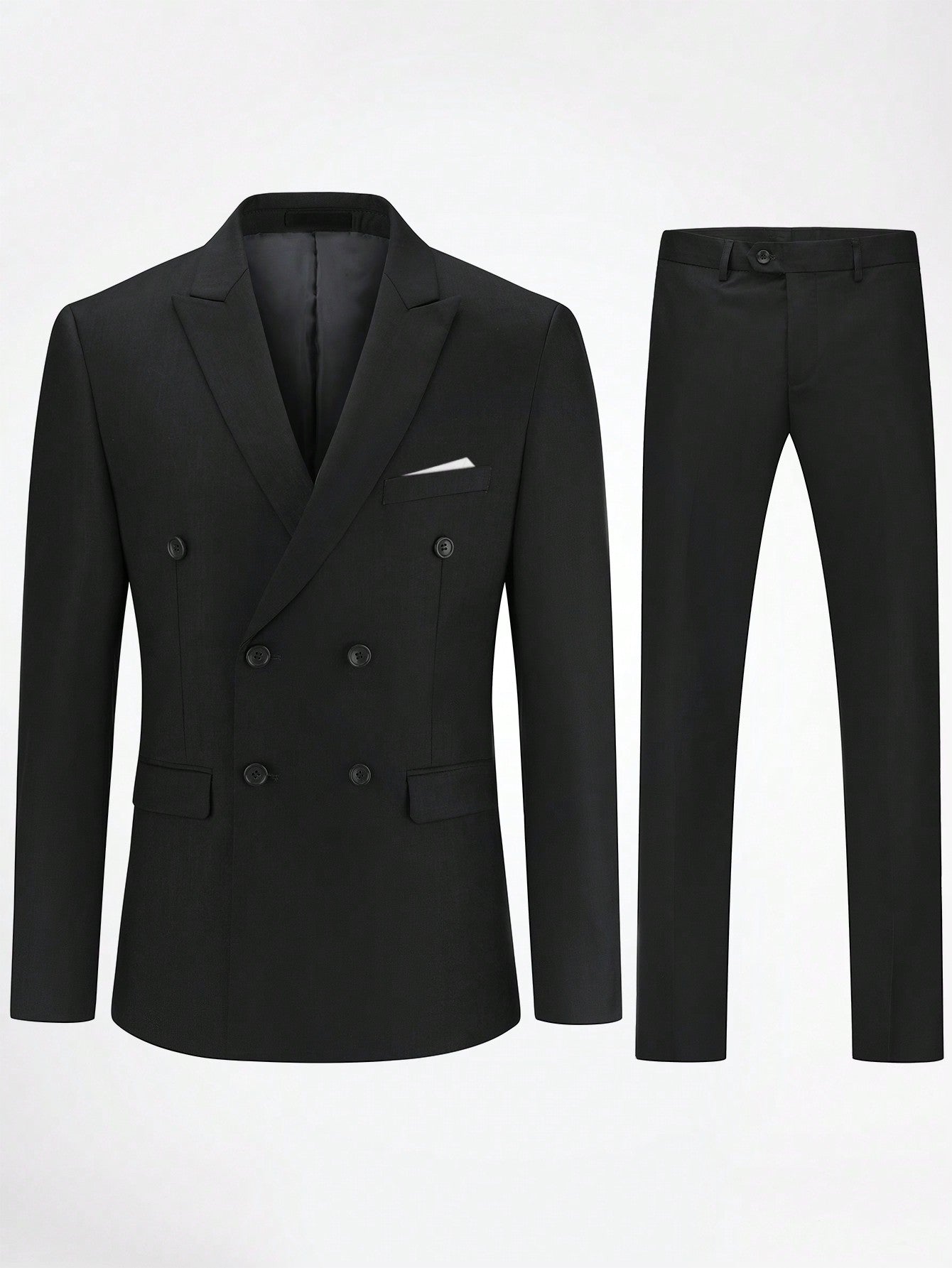 CLOUDSTYLE Men Button Front Blazer Tailored Pants - Premium Men Suits from CLOUDSTYLE - Just $116.99! Shop now at Nick's Bay Company