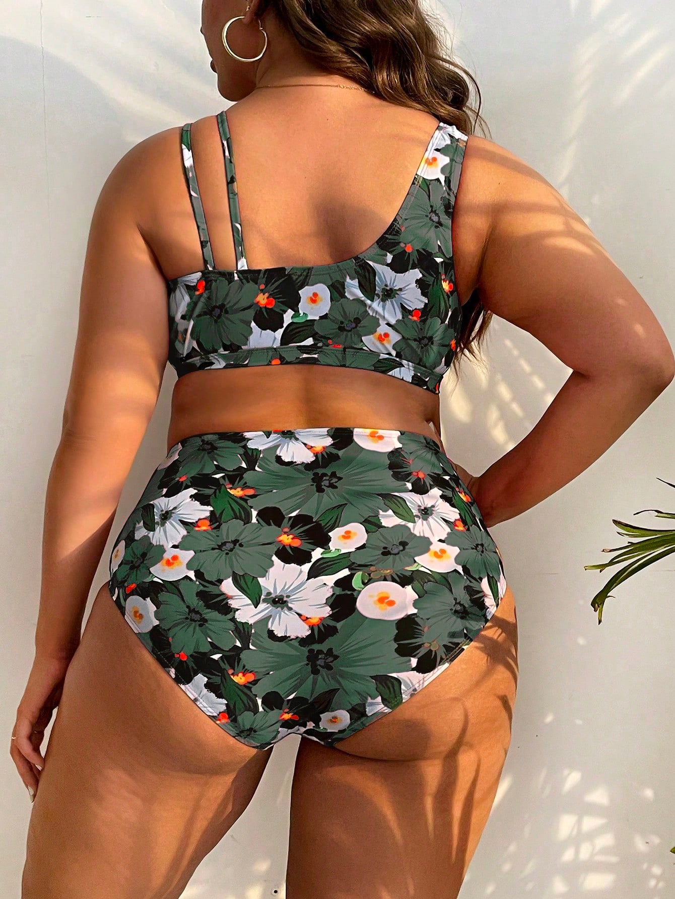 Swim Classy Plus Floral Print Bikini Swimsuit