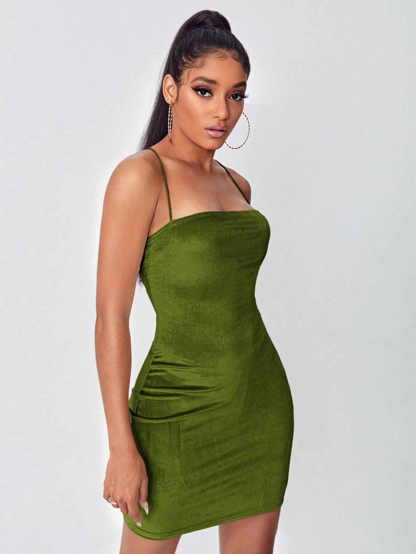 Belle Solid Bodycon Dress