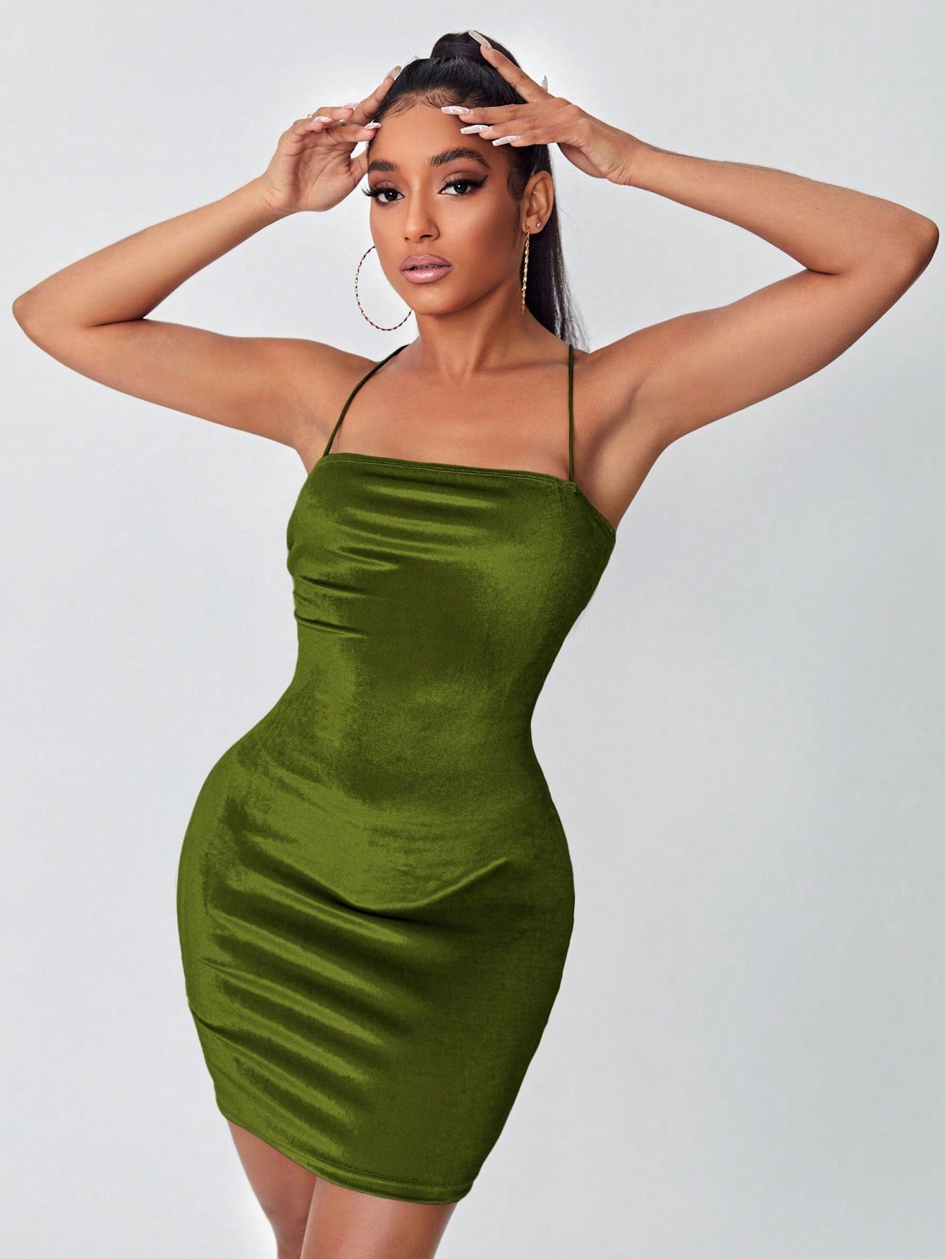 Belle Solid Bodycon Dress