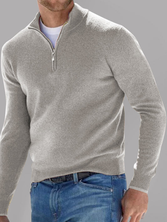 Solid Color Fleece Half Zip Pullover - Premium  from kakaclo - Just $39.46! Shop now at Nick's Bay Company