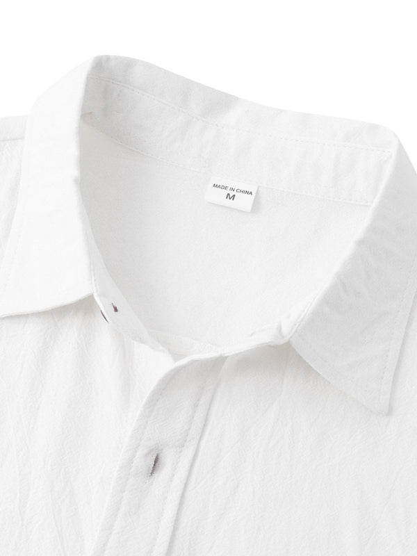 Square Neck Casual Cotton Linen Half Sleeve Shirt - Premium  from kakaclo - Just $32.29! Shop now at Nick's Bay Company