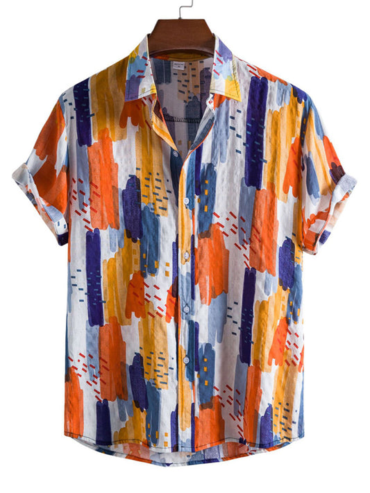 Casual Short Sleeve Floral Shirt - Premium  from kakaclo - Just $32.10! Shop now at Nick's Bay Company