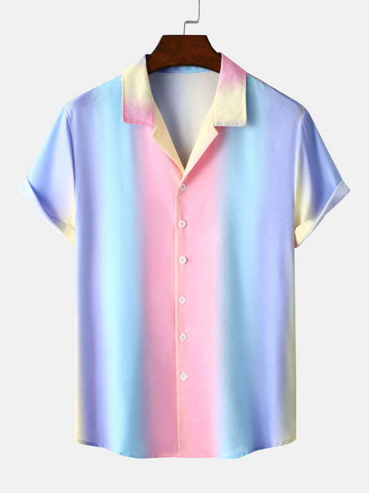 Hawaiian Casual Gradient Stripe Shirt - Premium  from kakaclo - Just $30.00! Shop now at Nick's Bay Company