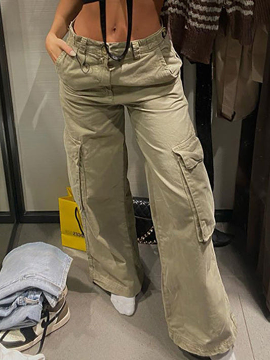 Women's Retro Low Waist Casual Pants - Premium  from kakaclo - Just $53.91! Shop now at Nick's Bay Company