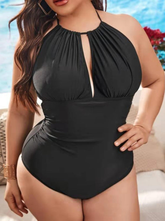 Plus Size Halter Neck Sexy Backless One-Piece Swimsuit - Premium  from kakaclo - Just $42.19! Shop now at Nick's Bay Company